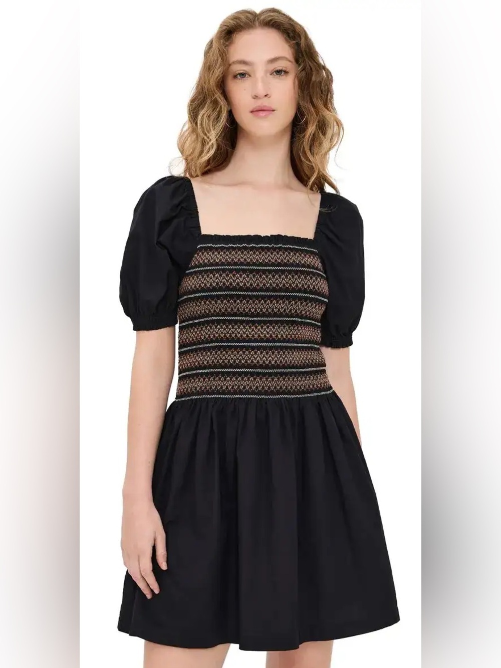 Madewell Poplin Puff-Sleeve Mini Dress Small NWT